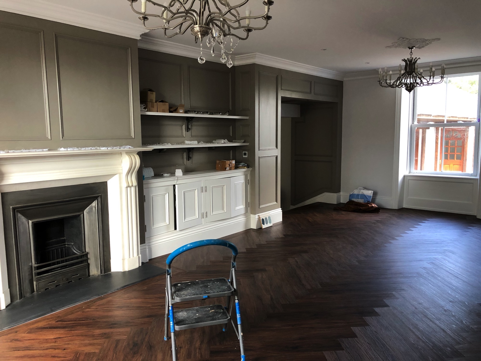Formal lounge restoration by Gary Simpson, carpenter and builder in Jersey