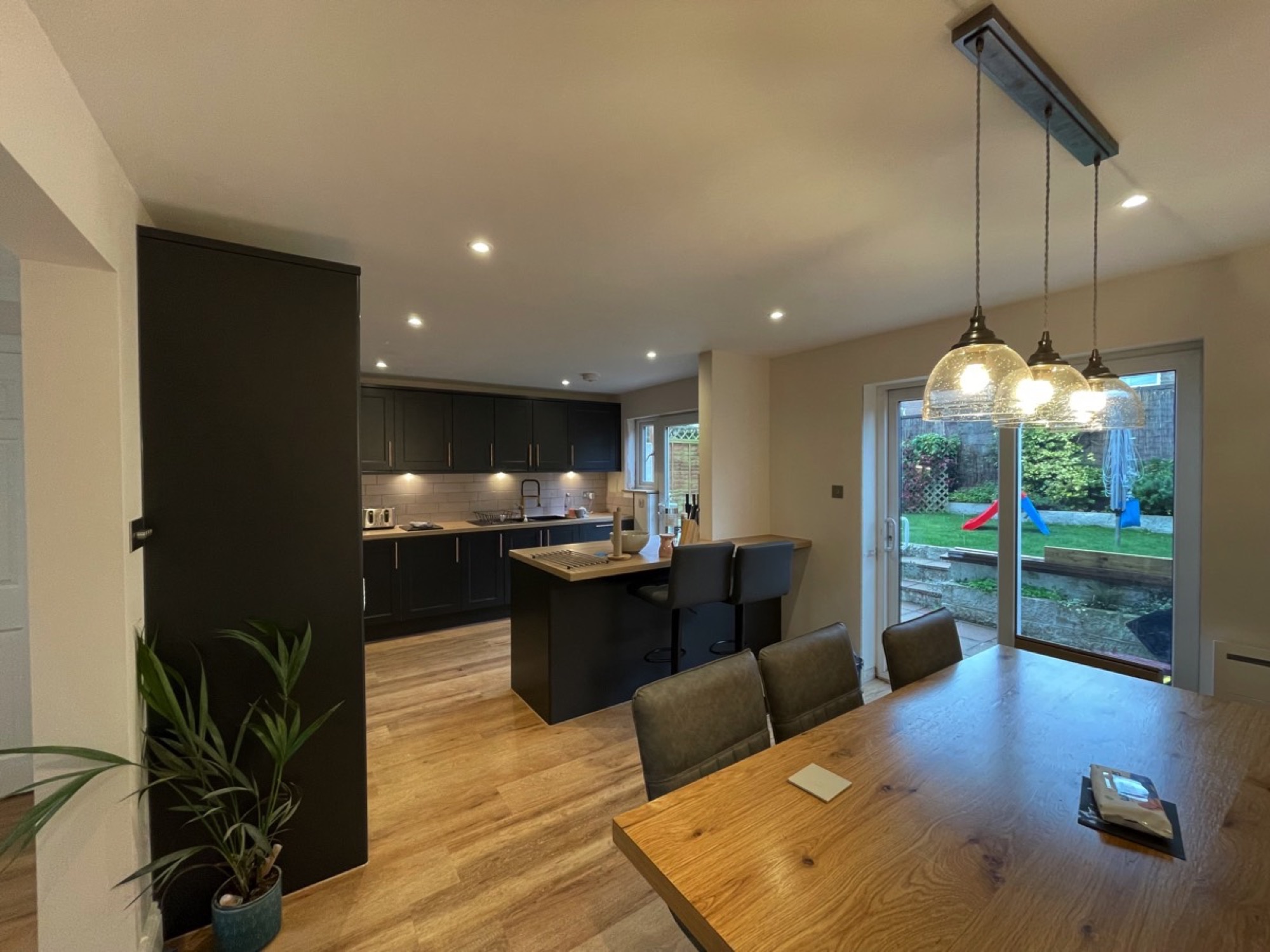 Kitchen and open plan living in Jersey by Gary Simpson