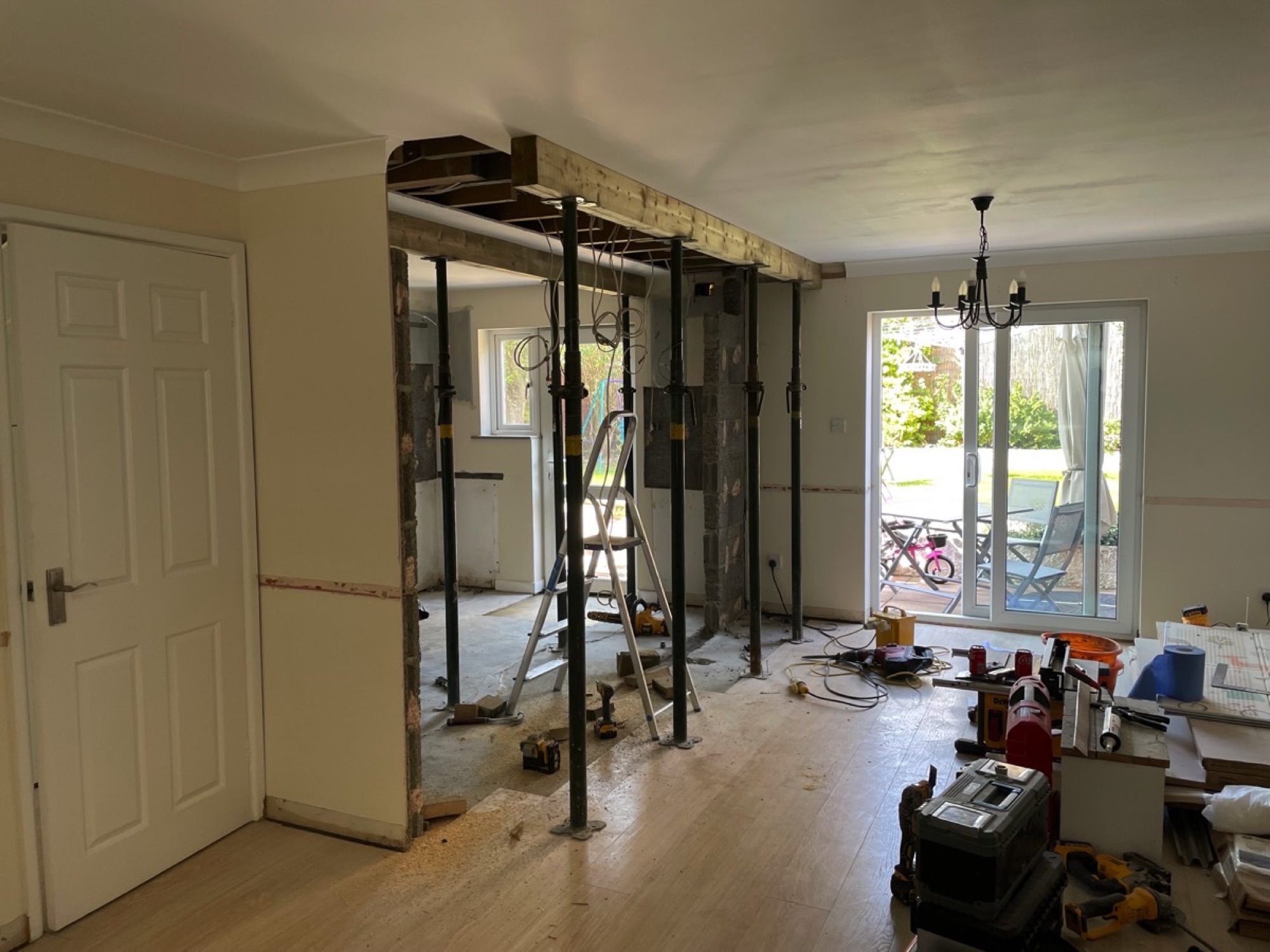 Craftsmanship detail from open plan living project in Jersey